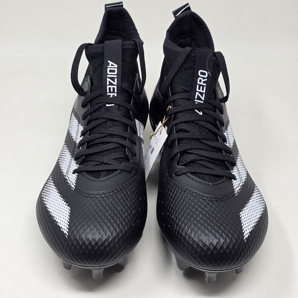 Adidas Adizero Impact Football Cleats Black White IE9661 Men’s Size 10.5 New - Picture 7 of 10